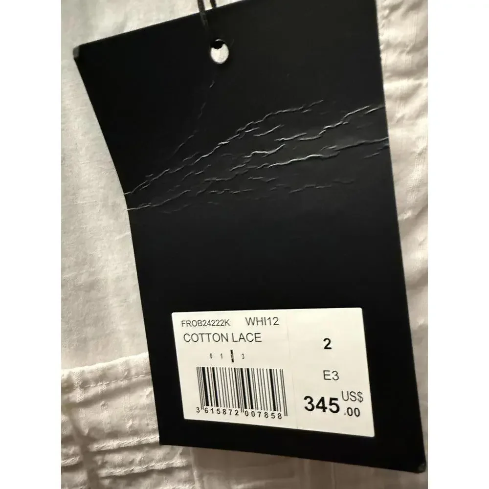 The Kooples Ladder Trim Cotton Lace Dress US Size Medium / FR 2 NWT $345 - Picture 9 of 10